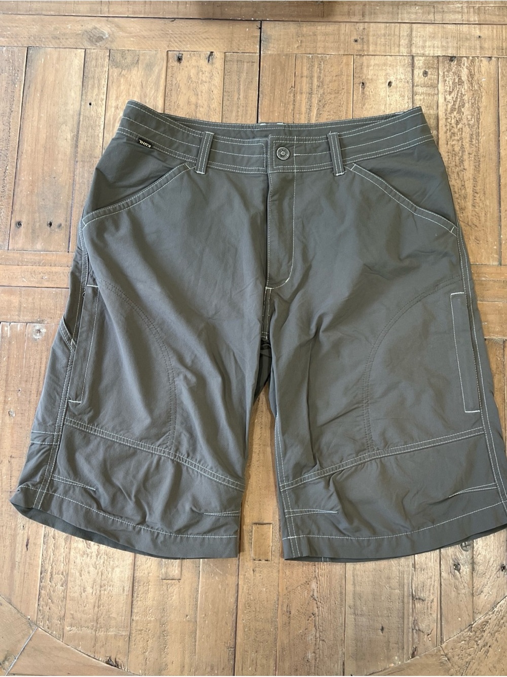 KUHL Renegade Shorts Men’s 34 Carbon Cargo Hiking Outdoor Nylon